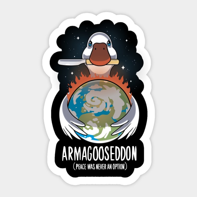 Untitled Goose Armageddon - World domination - Gaming Sticker by Typhoonic